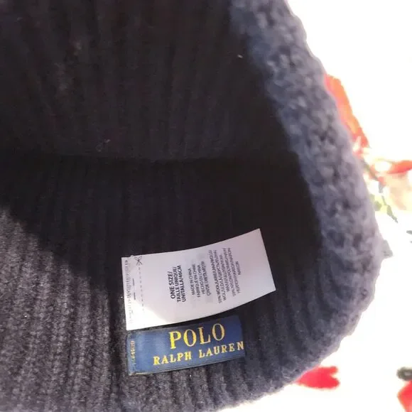Polo Ralph Lauren Black Beanie
